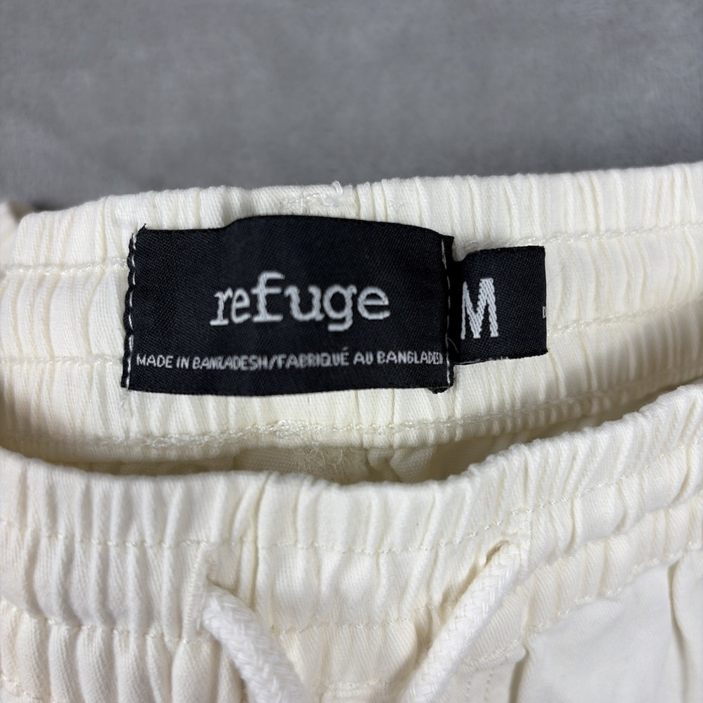 Refuge Cargo Jogger Pants Womens Size M Off-White Cream Extensible Twill 17-360 - Picture 5 of 10